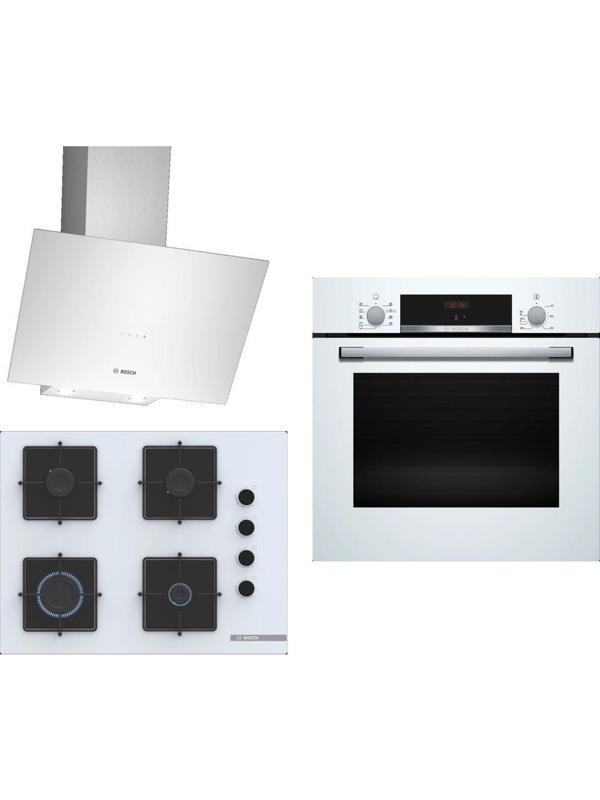 Bosch Beyaz 3 Lü Ankastre Set 303 ( HBF534EW3T - POP7C2P30O - DWK64PJ20T ) - Image 1