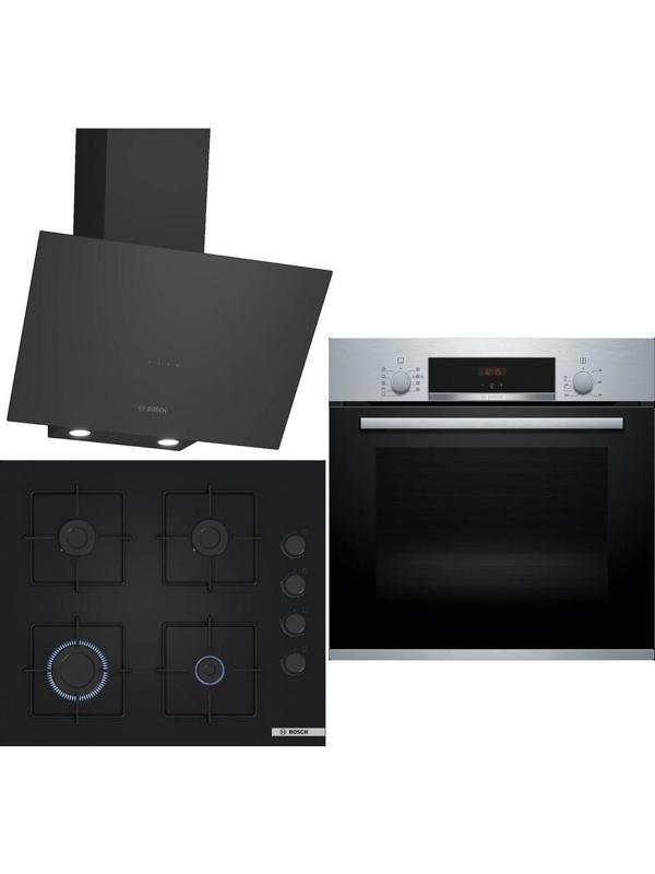 Bosch Siyah 3'lü Ankastre Set 330 ( HBF534ES3T - POP6C6P30O - DWK64PJ60T ) - Image 1
