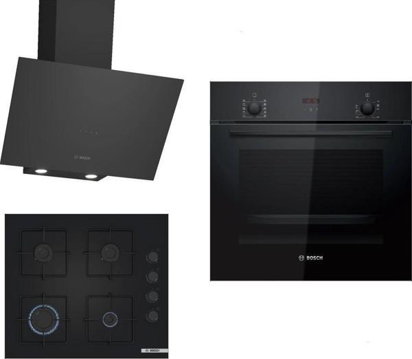 Bosch Siyah 3lü Ankastre Set 315( HBF512BB1T - POP6C6P30O - DWK64PJ60T ) - Image 1