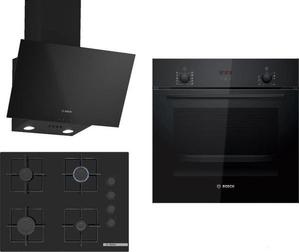 Bosch Siyah 3lü Ankastre Set ( HBF512BB1T - POP7C6P30O - DWK63PJ60T ) - Image 1