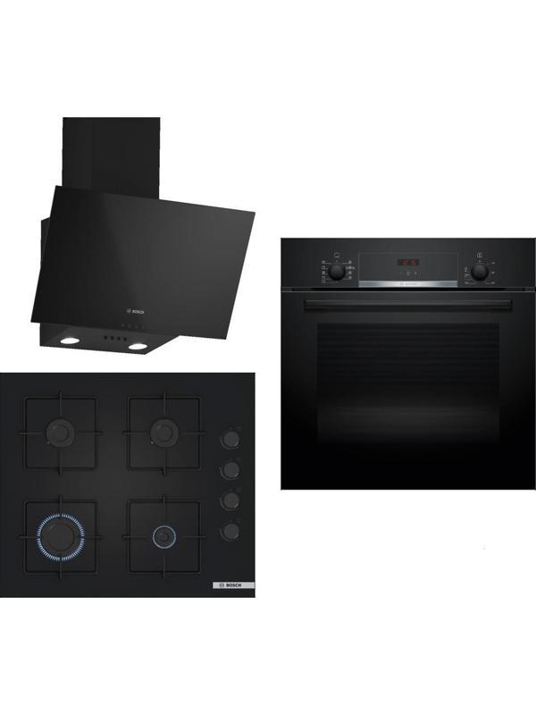 Bosch Siyah 3 Lü Ankastre Set ( HBF534EB3T - POP6C6P30O - DWK63PJ60T ) - Image 1
