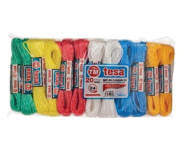 Temsan 20 Metre Naylon Çamaşır İpi 24'lü - Image 1