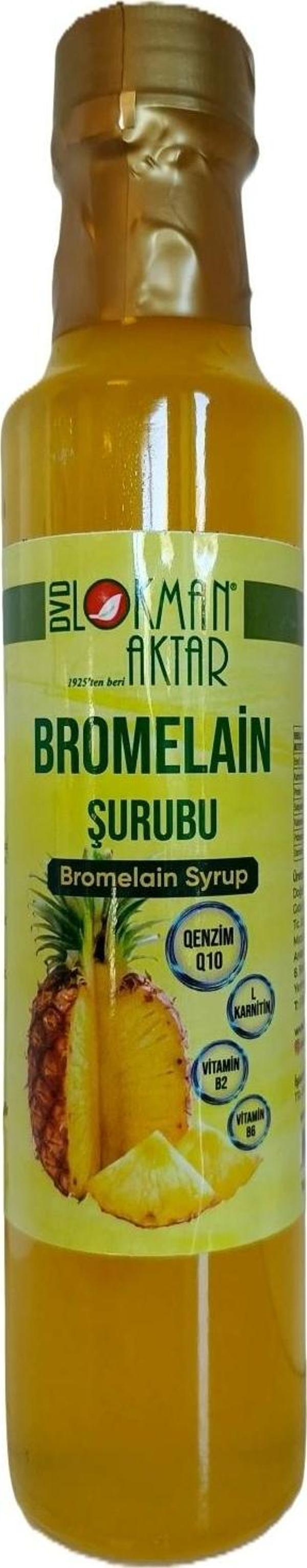 Bromelain Şurubu, Katkısız, Doğal, 250ml 1 Adet, DVD Lokman Aktar - Image 1