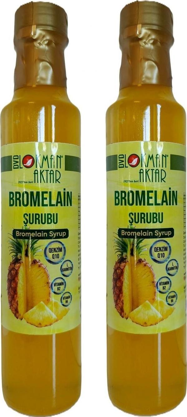 Bromelain Şurubu, Katkısız, Doğal, 250ml 2 Adet, DVD Lokman Aktar - Image 1