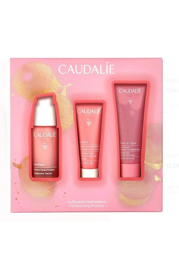 Caudalie Hiyalüronik Serum 30 ml + Nem Maskesi 15 ml + Rose de Vigne Duş Jeli 50 ml - Image 1