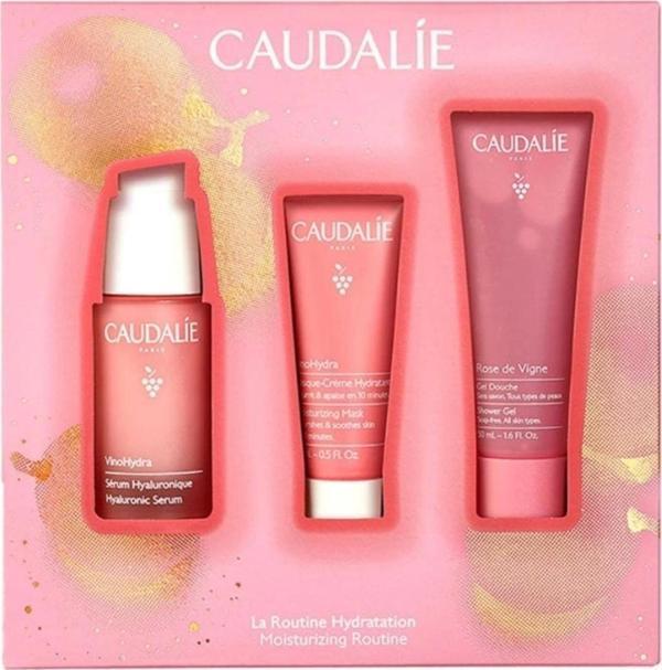 Caudalie Hiyalüronik Serum 30 ml + Nem Maskesi 15 ml + Rose de Vigne Duş Jeli 50 ml - Image 1