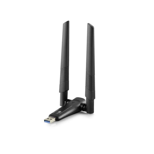 Usb Wıfı Adaptor Ac1200 2.4Ghz&5Ghz Rtl8812Bu Wifi5 Siyah UAC20 - Image 1