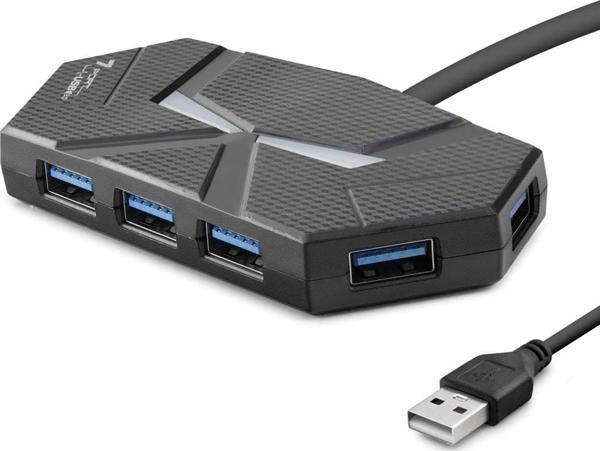 Usb3.0 Hub 7*Usb3.0 1.2M Siyah HDX7038 - Image 1