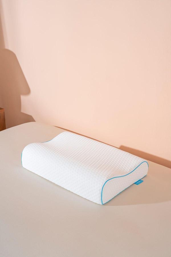 Softlife Yüksek Visco Yastık Çift Boyun Destekli Ortopedik Visko Yastık - 60X40X14/12Cm - Image 1
