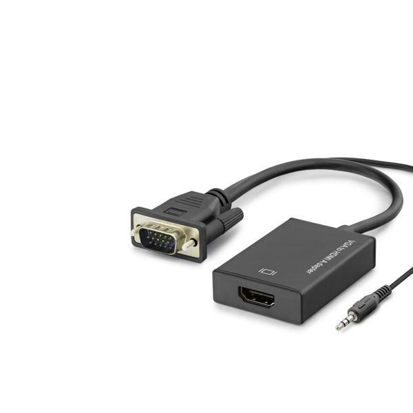 Vga To Hdmı F Çevirici + Audıo 1080P Siyah HDX7794 - Image 1