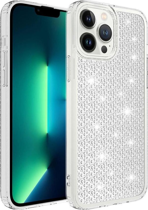 Coverzone Iphone 13 Pro Max Ile Uyumlu Kılıf Airbagli Kamera Korumalı Parlak Tasarımlı Z-snow Emollient Kapak - Image 1