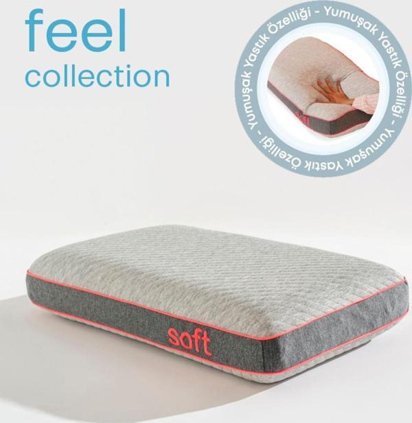 Softlife Feel Soft Visko Yastık - Yumuşak Visco Ortopedik Yastık 60X40X12Cm - Image 1