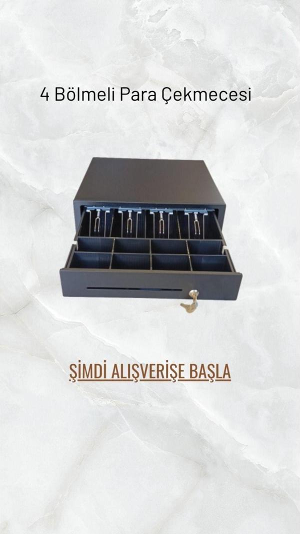 Onega 4 Bölmeli Metal Para Çekmecesi - Image 1