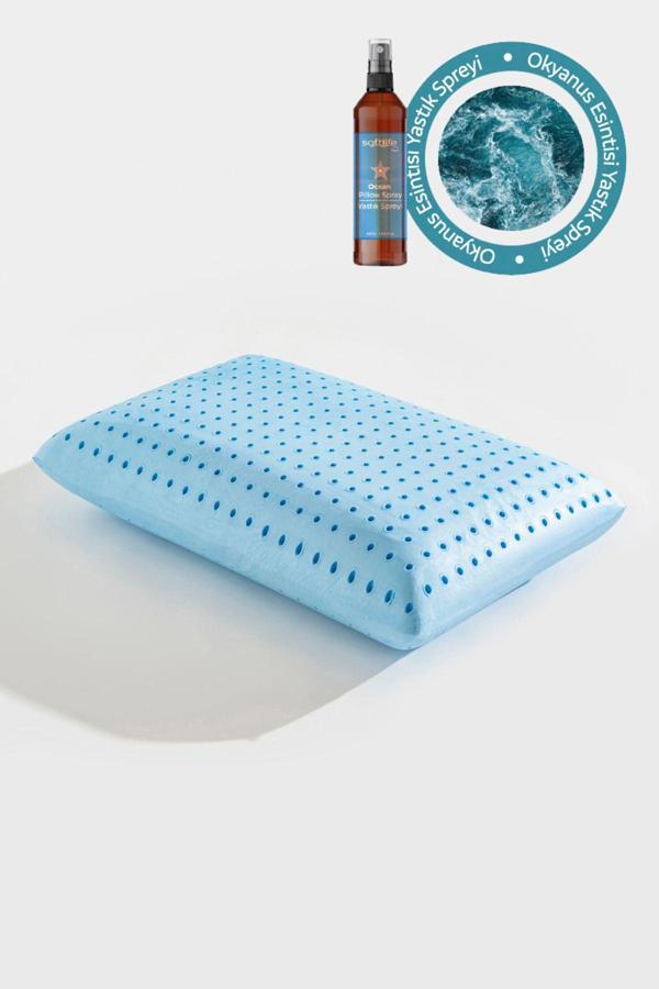 Softlife Aroma Terapi Okyanus Esintisi Visco Yastık Ve Yastık Spreyi 60X40X15Cm - Image 1