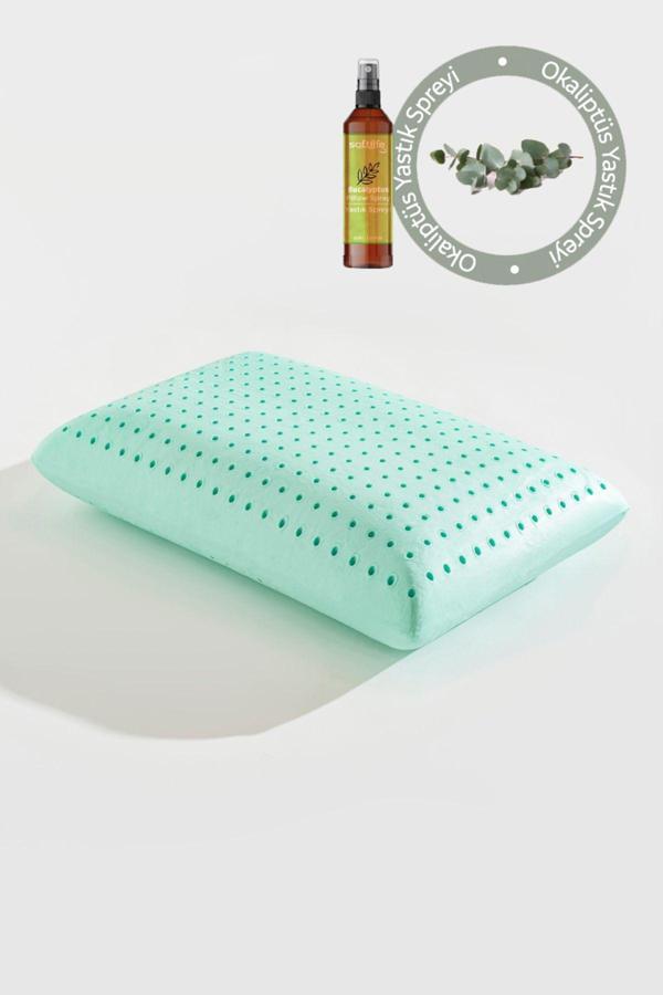 Softlife Aroma Terapi Okaliptüs Visco Yastık Ve Yastık Spreyi 60X40X15Cm - Image 1