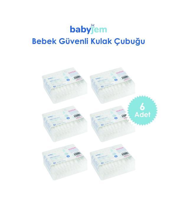 Babyjem 906 Bebek Kulak & Burun Çubuğu 60 Adet/ 6'lı - Image 1