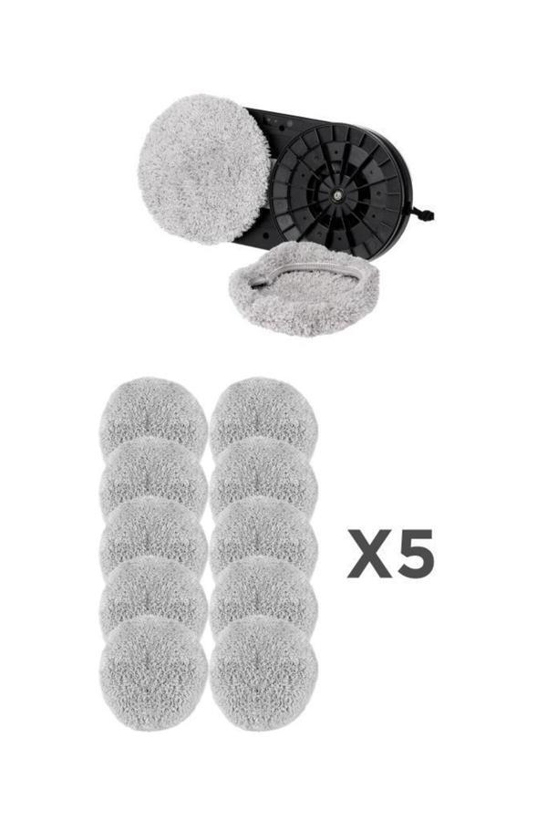 Torima Cam Temizleme Robotu 5'Li Set (10 Adet) Ddc55 , C65 , C6 , S8 Uyumlu Mikro Fiber Yedek Bezi - Image 1