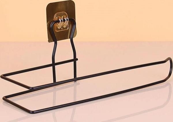 BUFFER® Kendiliğinden Yapışkanlı Krom Paslanmaz Metal Havlu Kağıtlık Aparatı - Image 1