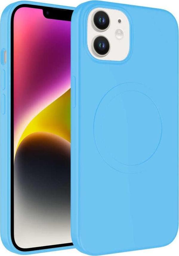 Coverzone Iphone 14 Plus Ile Uyumlu Kılıf Magsafe Uyumlu Wireless Şarj Özellikli Pastel Color Silikon Kapak - Image 1