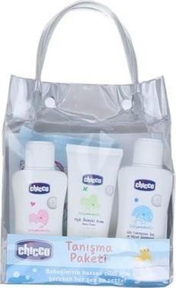Chicco 5 Parça Tanışma Seti Şeffaf Çantalı - Mavi - Image 1
