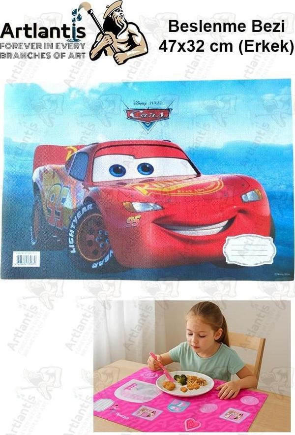 Beslenme Bezi Erkek Modeli Yıkanabilir 32x47 cm 1 Adet Beslenme Örtüsü Okul Öncesi Kreş Anasınıfı İlkokul İçin İdeal - Image 1