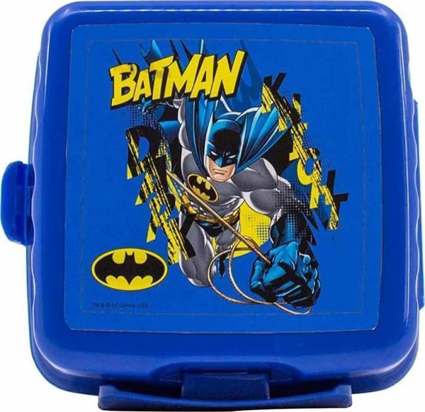 Beslenme Kutusu 4 Bölmeli Batman Mavi Renk Erkek Figürlü 1 Adet Yemek Saklama Kabı Beslenme Çantası - Image 1