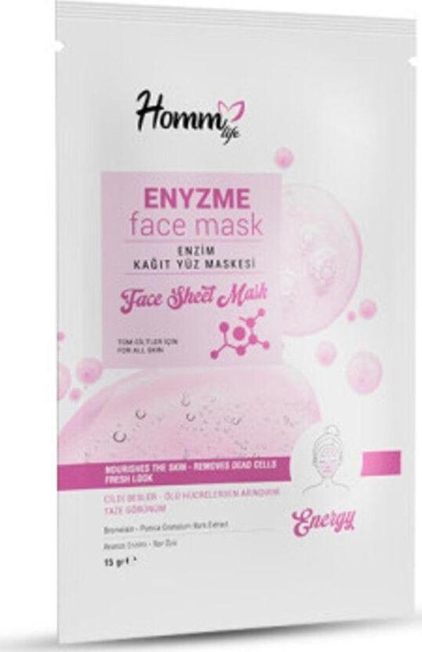 Homm Life Enzym Kağıt Yüz Maskesi 15Gr - Image 1