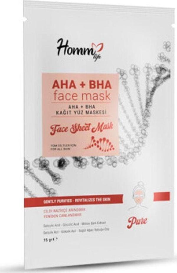 Homm Life Aha-Bha Kağıt Yüz Maskesi - Image 1