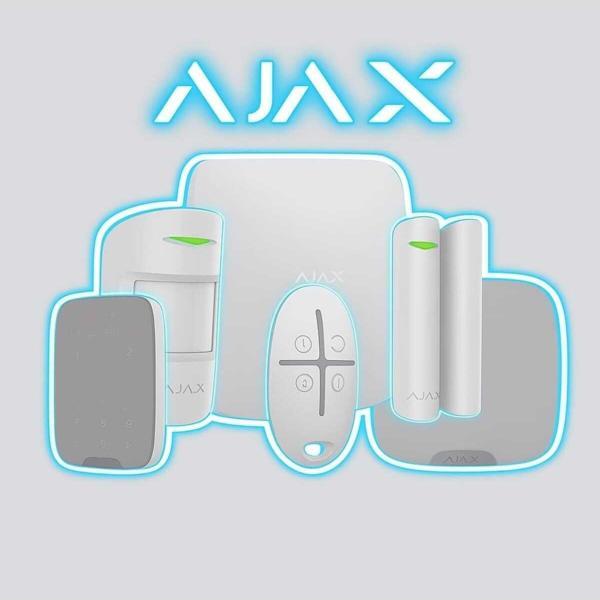 Ajax Hub Kit Kablosuz Alarm Seti Keypad Dış Siren Dahil Beyaz - Image 1