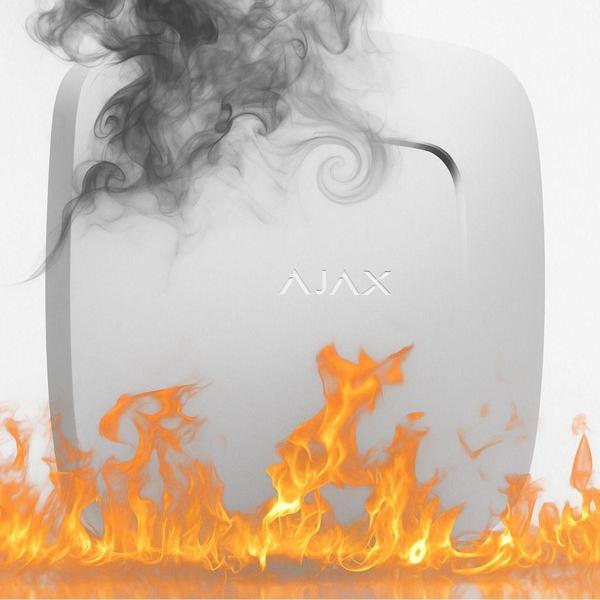 Ajax Fireprotect Plus Kablosuz Isı, Duman Ve Co ( Karbonmonoksit ) Beyaz - Image 1