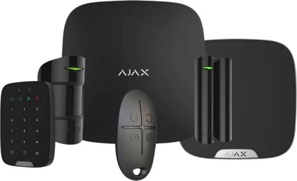 Ajax Hub Kit Kablosuz Alarm Seti Keypad Dış Siren Dahil Siyah - Image 1