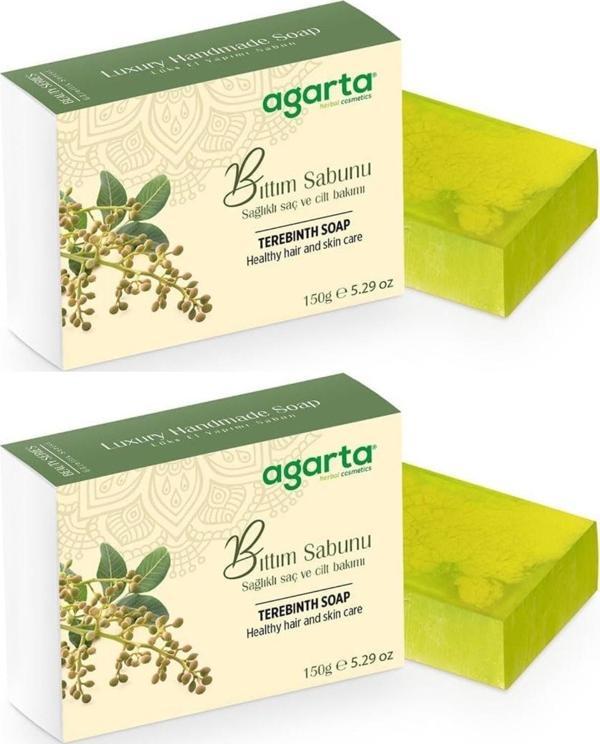 Agarta El Yapımı Doğal Sabun 150GR Bıttım (2 Li Set) - Image 1