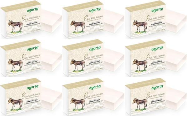Agarta El Yapımı Doğal Sabun 150GR Eşek Sütü (9 Lu Set) - Image 1