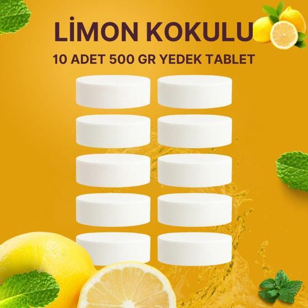 5 Adet 2x500 gr Nem Alıcı Rutubet Ve Küf Önleyici Yedek Tablet Limon - Image 1