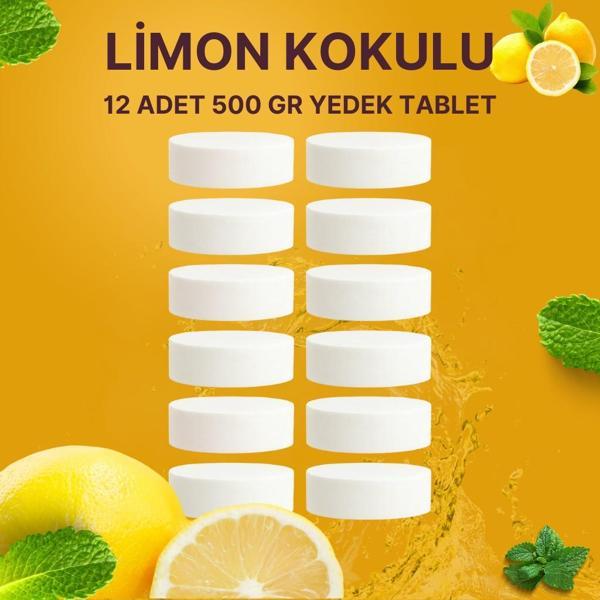 6 Adet 2x500 gr Nem Alıcı Rutubet Ve Küf Önleyici Yedek Tablet Limon - Image 1