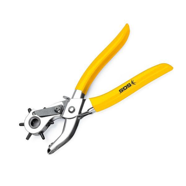 SGS Kemer Delme Zımbası Delik Açma Pensesi - 6 Delik 2-4.5 mm Arası - 9"/225 mm. - Image 1