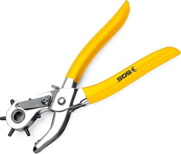 SGS Kemer Delme Zımbası Delik Açma Pensesi - 6 Delik 2-4.5 mm Arası - 9"/225 mm. - Image 1
