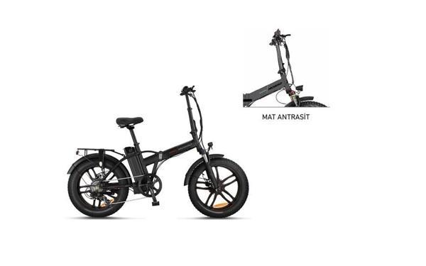 MOSSO MAGNERA ELEKTRİKLİ KATLANIR BİSİKLET 420H HYD 20 JANT 7 VİTES MAT ANTRASİT - Image 1