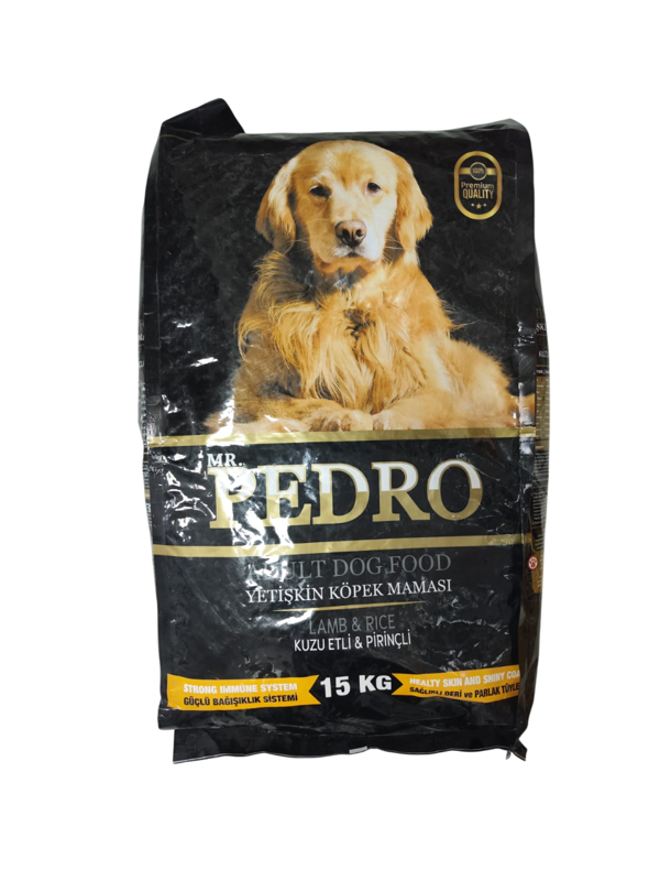 MR. PEDRO 15KG KUZU ETLİ PİRİNÇLİ YETİŞKİN KÖPEK MAMASI - Image 1