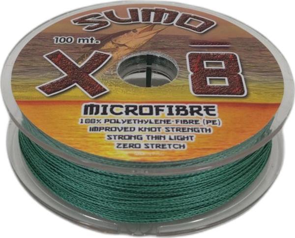 Effe Sumo X8 İp Misina 100m Polietilen MicroFiber İp Misina Yeşil - Image 1