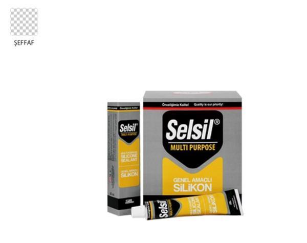 Selsil Genel Amaçlı Tüp Silikon 50 ml Şeffaf - Image 1