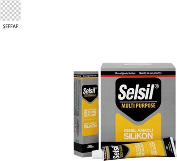 Selsil Genel Amaçlı Tüp Silikon 50 ml Şeffaf - Image 1