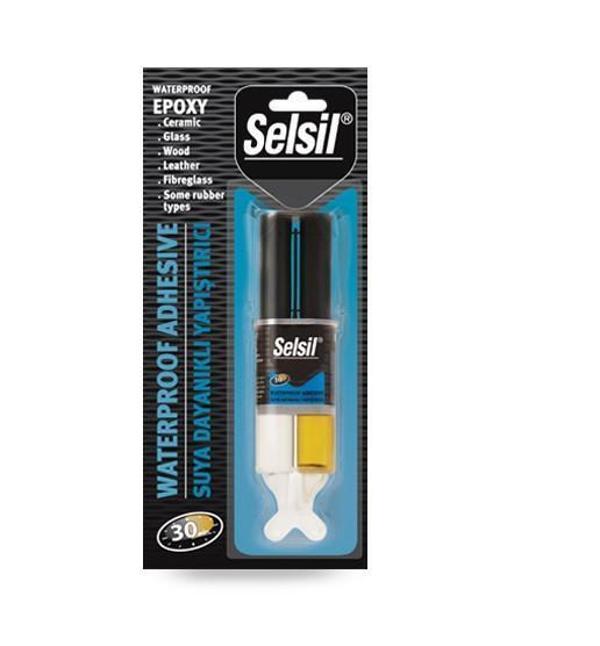 Selsil Suya Dayanıklı Epoksi Şeffaf Yapıştırıcı 28 gr - Image 1