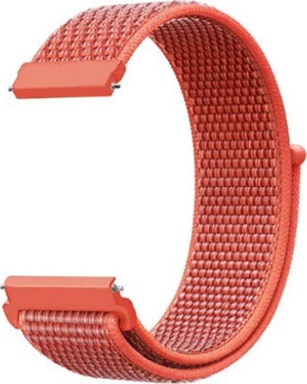 Coverzone Huawei Watch Gt3 Pro Ile Uyumlu 46 Mm Kayışı Kaliteli Hasır Örme Kordon Kayış Turuncu - Image 1