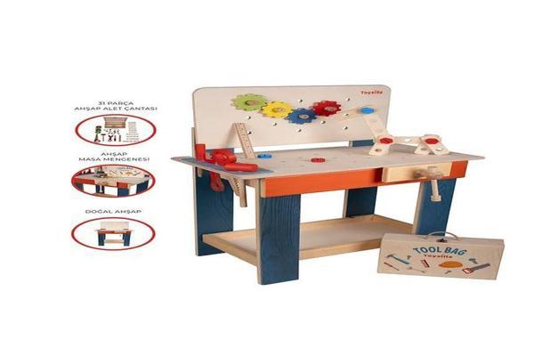 Toysilla Ahşap Tamir Tezgahı Oyuncak, Tamir Oyuncak T6007 - Image 1