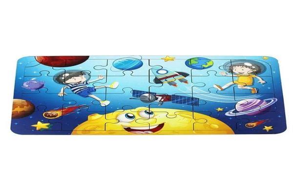 Toysilla Ahşap Uzay Puzzle - Bebekleri İçin Puzzle - Ahşap Yapboz Oyuncak - Oyuncak Yap-boz - 24 Parça Puzzle - T5008 - Image 1