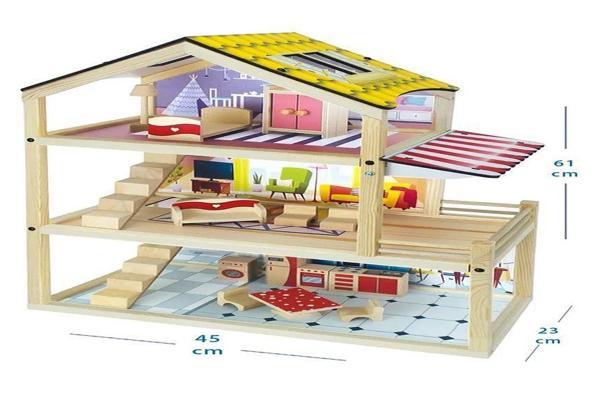 Toysilla Doğal Ağaç Çocuk Oyun Evi - T2003 - Image 1