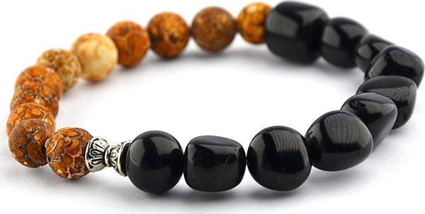 Tibet Akik Taşı ve Oltu Taşı Bileklik - Image 1