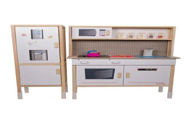 Toysilla T1037 Ahşap Buzdolaplı Sulu Akan Mutfak - Image 1