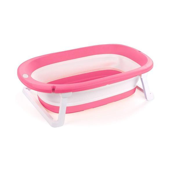 Küçük Katlanabilir Küvet Pembe Portatif Ergonomik Kompakt Hafif Dayanıklı Pratik Banyo Yardımcısı - Image 1